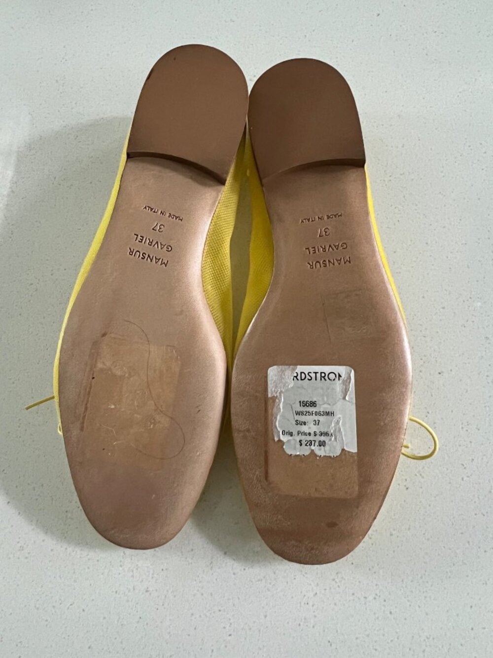 MANSUR GAVRIEL Dream Ballerina bright yellow Flats SIZE 37 NEW - Picture 8 of 10